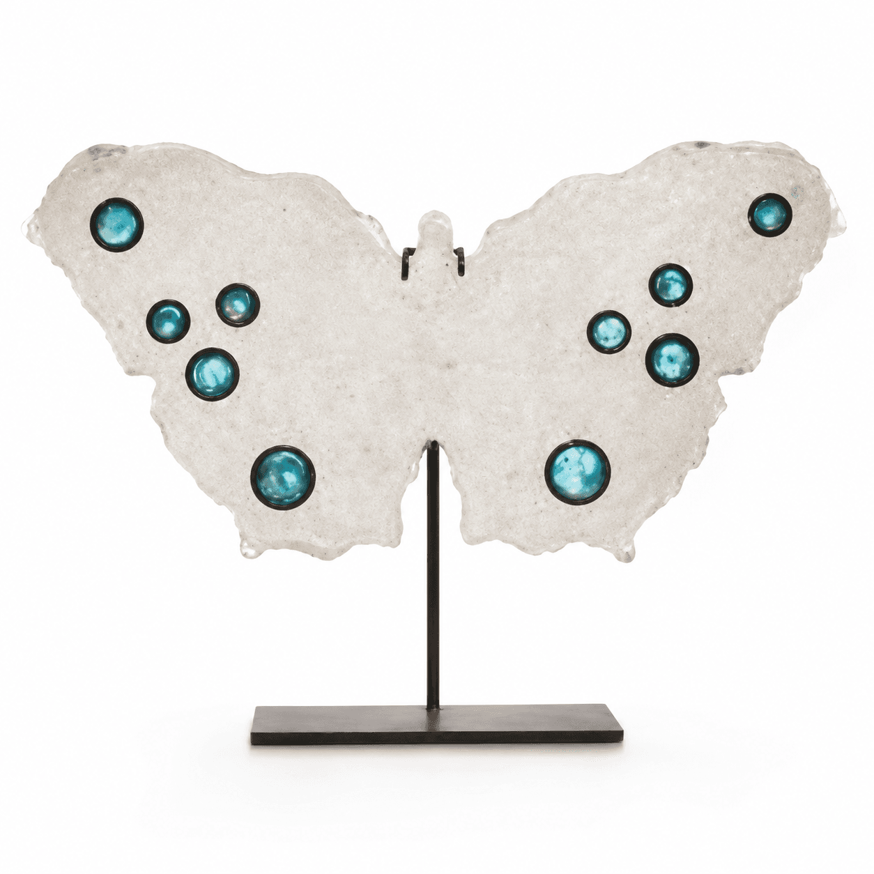 Butterfly with Copper Blue Rings by Marlene Rose